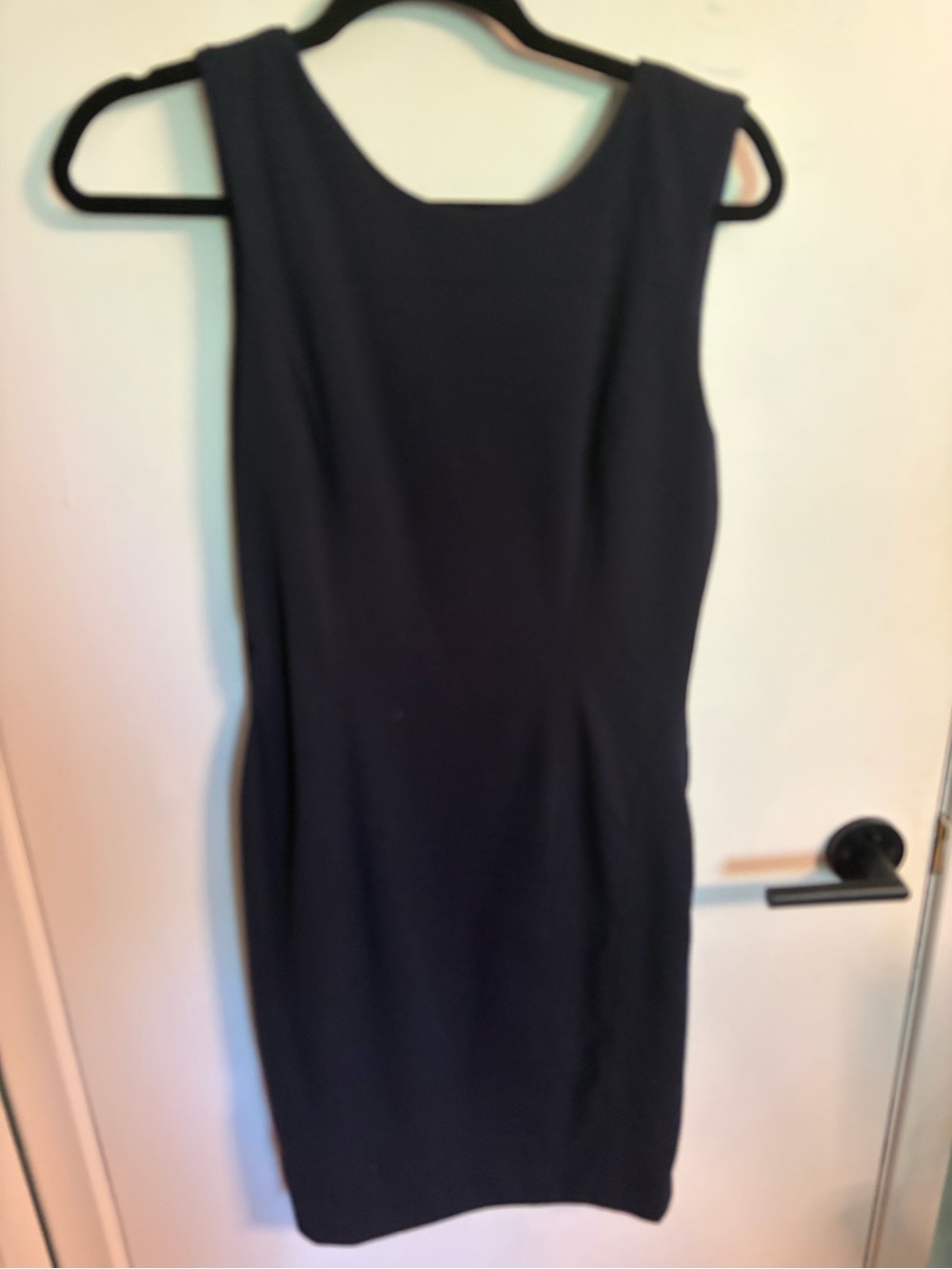 Banana Republic Navy Sleeveless Sheath Mini Dress